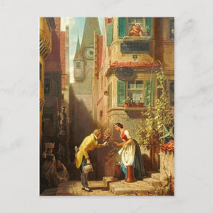 Carte Postale Motif vintage - Fiance éternelle - Spitzweg