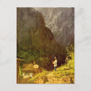 Carte Postale Motif vintage - Maison de péage tyrolienne