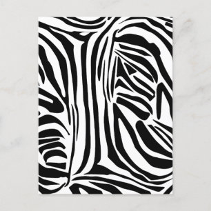Carte Postale Motif zèbre