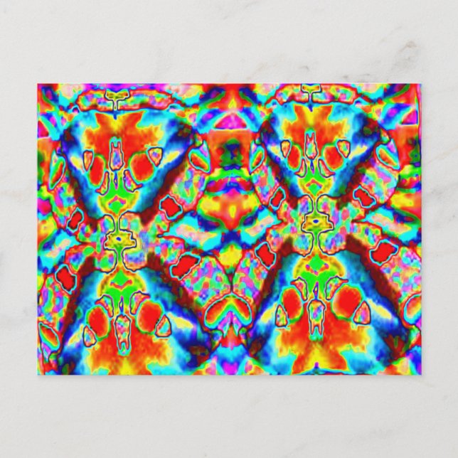 Carte Postale Motifs aliens magiques (Devant)