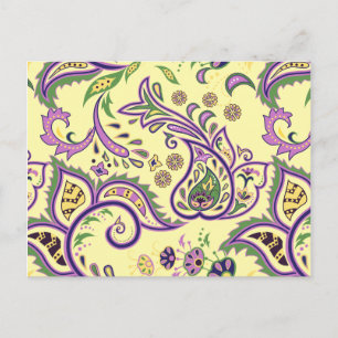 Carte Postale Motifs floraux décoratifs