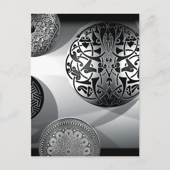 Carte Postale Motifs géométriques et architecturaux (Devant)