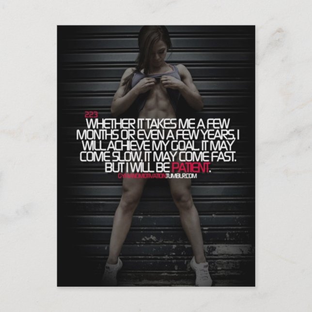 Carte Postale Motivation à son meilleur (Devant)