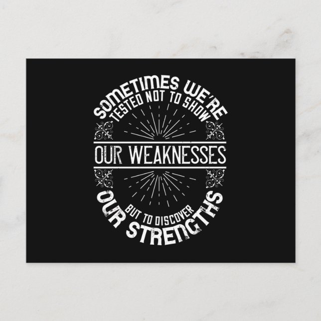 Carte Postale Motivation - Découvrez nos forces (Devant)