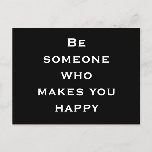 Carte postale Motivation du bonheur (Devant)