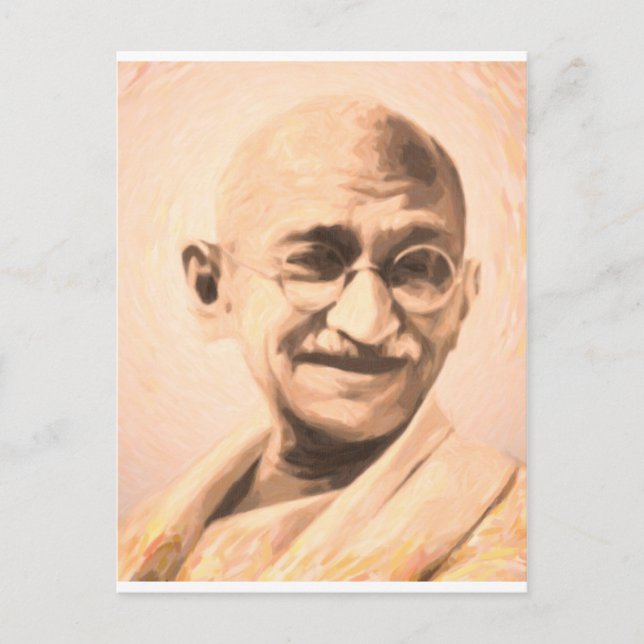 Carte Postale Motivation Ghandi (Devant)