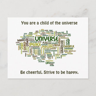 Carte postale Motivation Motivation Mot Cloud