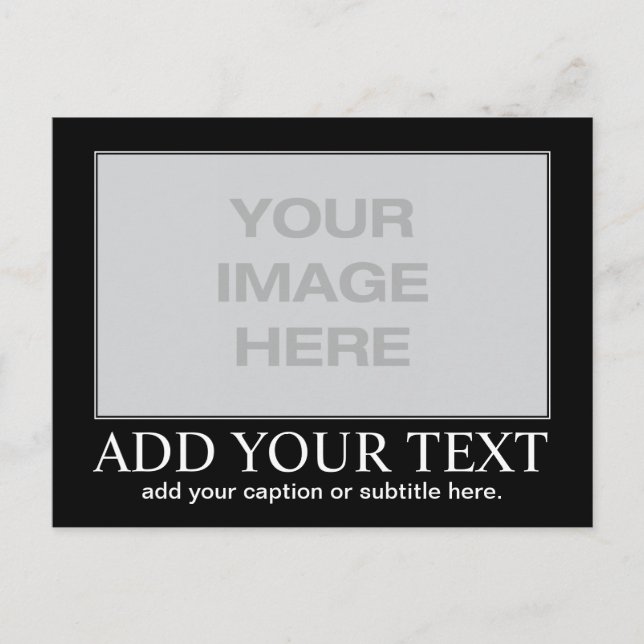 Carte Postale Motivation personnalisée / démotivation (Devant)