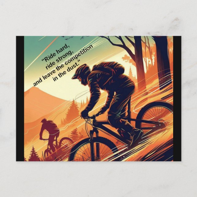 Carte Postale Motivational Bike, Vélo, Cyclisme, Sport, Hobby (Devant)