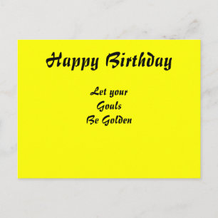 Carte postale Motivational Happy anniversaire