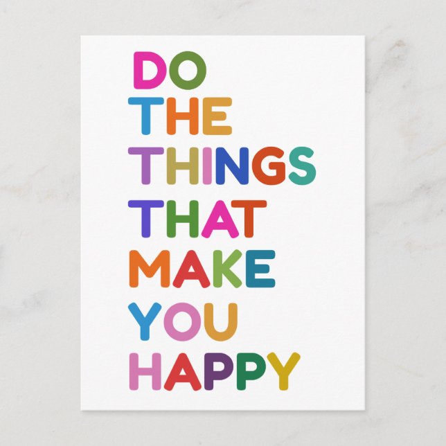 Carte Postale motivationnel (Devant)