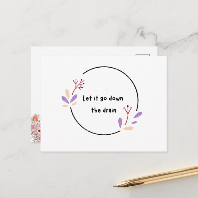 Carte Postale Motivationnel  (Devant/Arrière en situation)