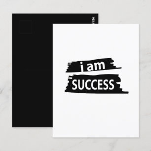 Carte Postale Motivationnel Je suis Motivationnel de réussite