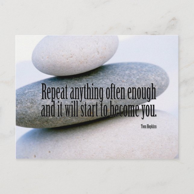 Carte postale Motivationnelle Habits (Devant)