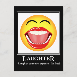Carte postale MOtivative LOL Face Laughter