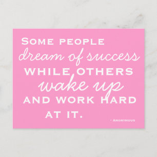 Carte postale motivée et inspirée