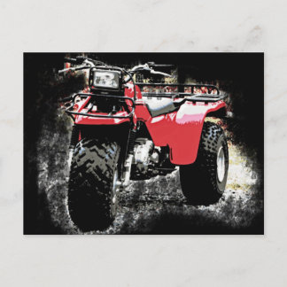 Carte Postale Moto à trois roues ATC Red Trike