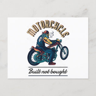 Carte Postale Moto Construit non acheté