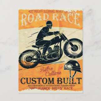 CARTE POSTALE MOTO FANS