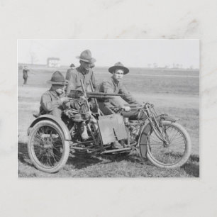 Carte Postale Moto Machine Gun