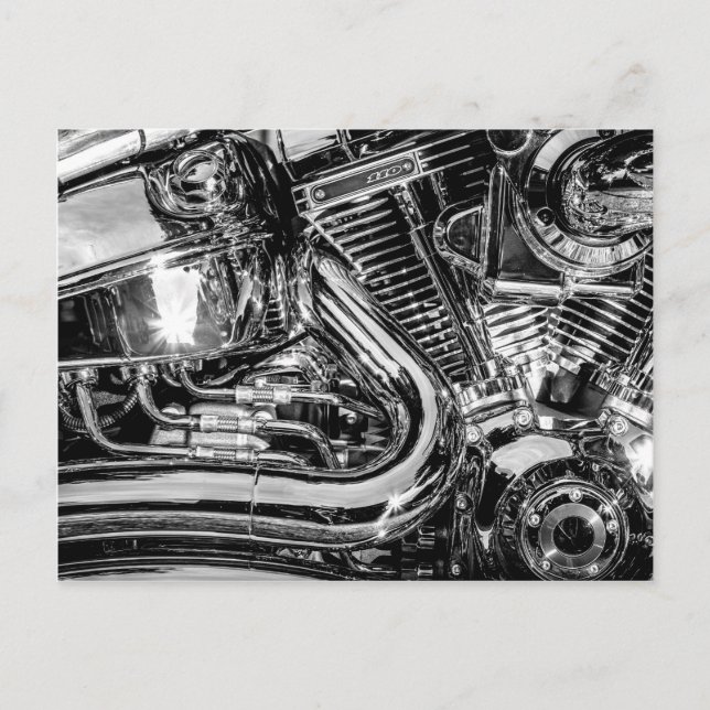 Carte Postale Moto moto brillant (Devant)