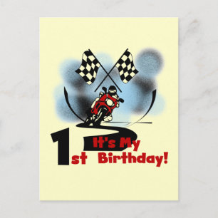 Carte Postale Moto Racing 1er Anniversaire Tshirts et cadeaux