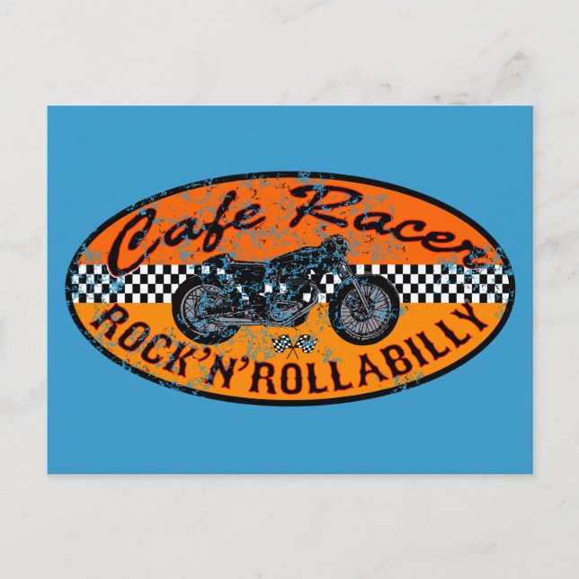 Carte Postale Moto Rock (Devant)