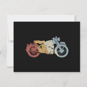 Carte Postale Moto style rétro Vintage