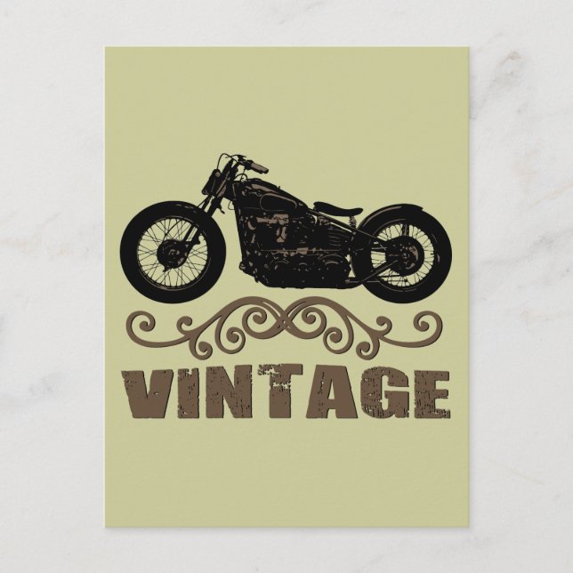 Carte Postale Moto vintage (Devant)