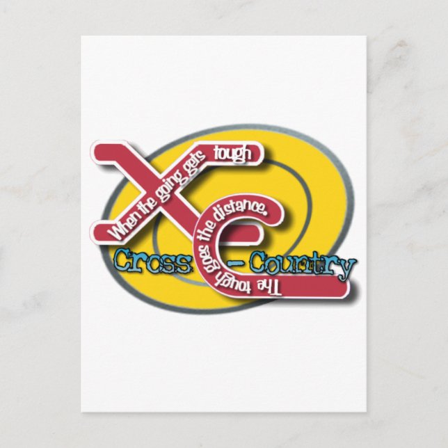 CARTE POSTALE MOTO XC TOUGH - PAYS CROISÉ (Devant)