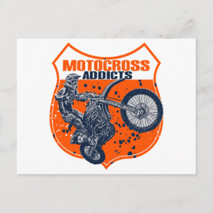 Carte Postale Motocross