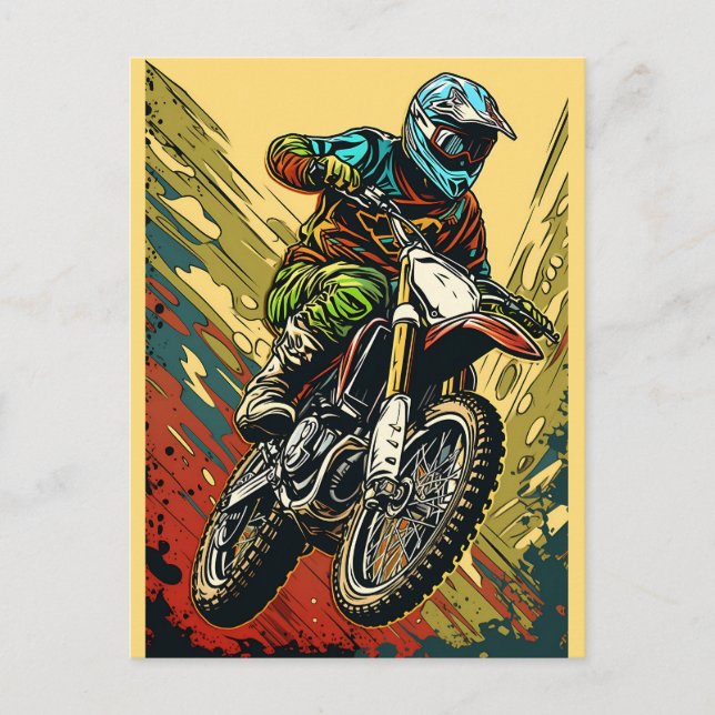 Carte Postale Motocross (Devant)