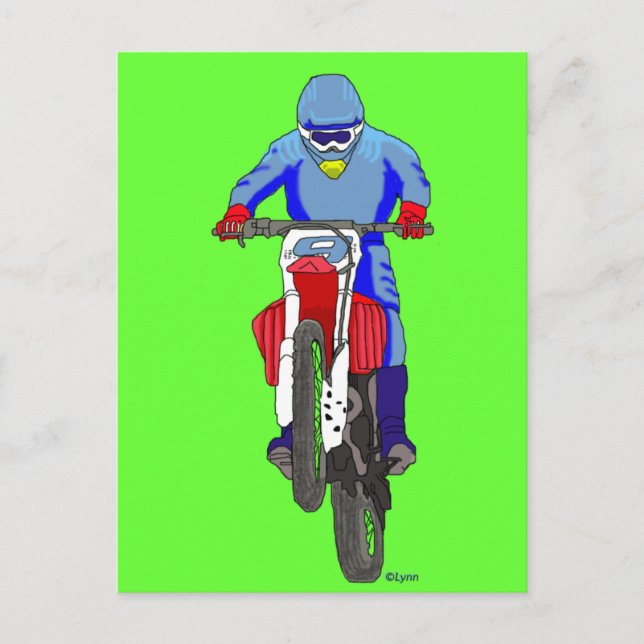 Carte Postale Motocross 100 (Devant)