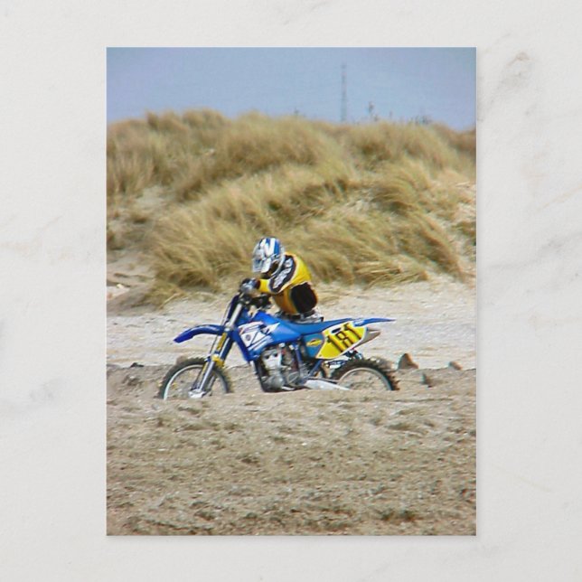 Carte Postale Motocross 2, Dunkerque, France, années 1990 (Devant)