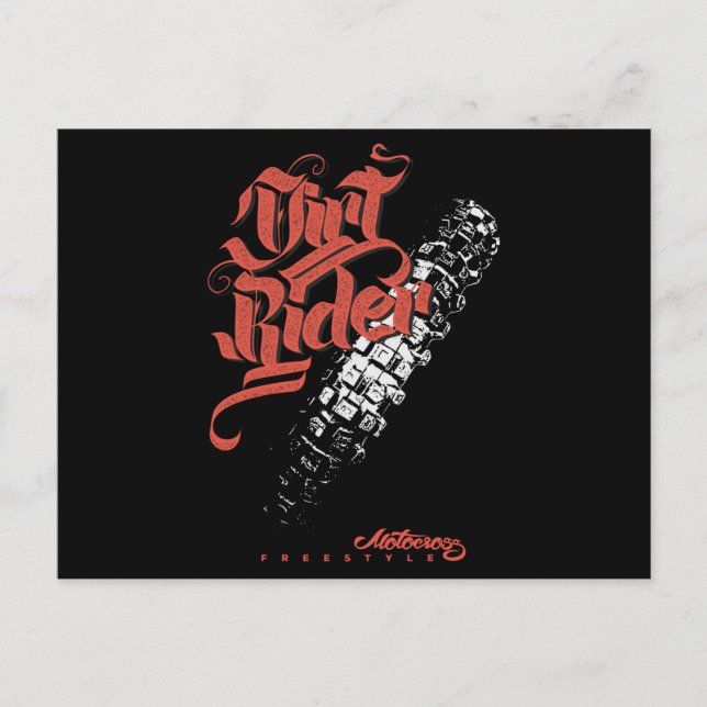 Carte Postale Motocross conducteur (Devant)
