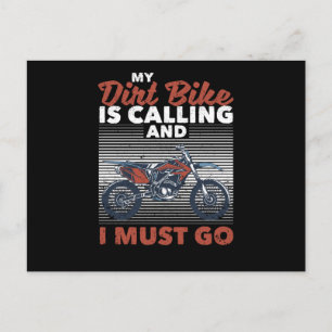 Carte Postale Motocross Enduro Biker My Dirt Bike Appelle Et
