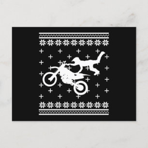 Carte Postale Motocross motocross motocross moto de Noël moche G