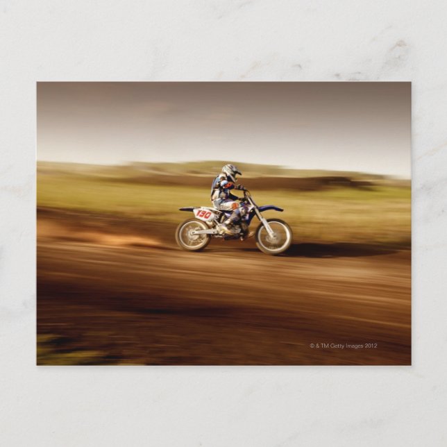 Carte Postale Motocross Rider 2 (Devant)