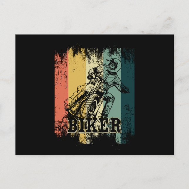 Carte Postale Motocross Riders Racers Motorcycle Cadeau Retro Vi (Devant)