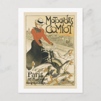 Carte Postale Motocycles Comiot Par Theophile Alexandre Steinlen