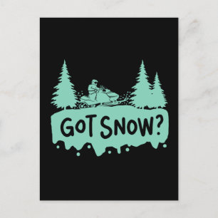 Carte Postale Motoneige - Ai De La Neige Drôle Motoneige