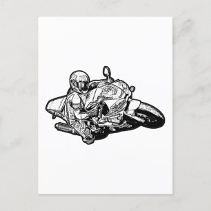 Carte Postale Motorcycle