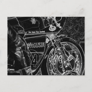 Carte Postale Motorcycle 1 pccna