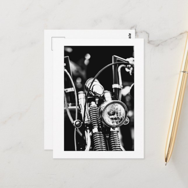 Carte Postale Motorcycle Motorbike moker Ride Rider (Devant/Arrière en situation)