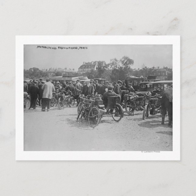 Carte Postale Motos demandées, Paris Photographie (Devant)