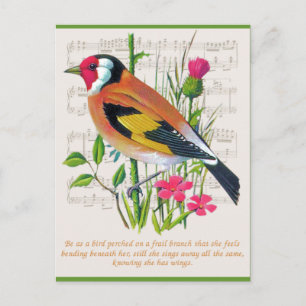 Carte Postale Mots d'encouragement