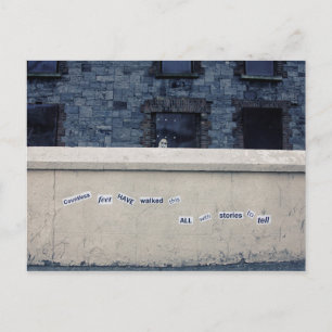 Carte Postale Mots sur le mur