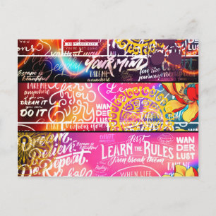 Carte Postale Mots Word