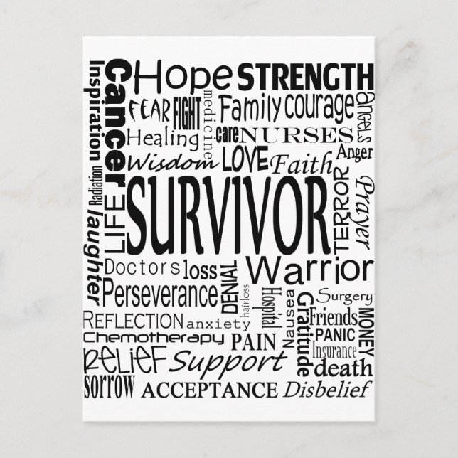Carte Postale MotsCancer (Devant)