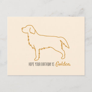 Carte Postale Mouchoir en papier Golden Retriever 